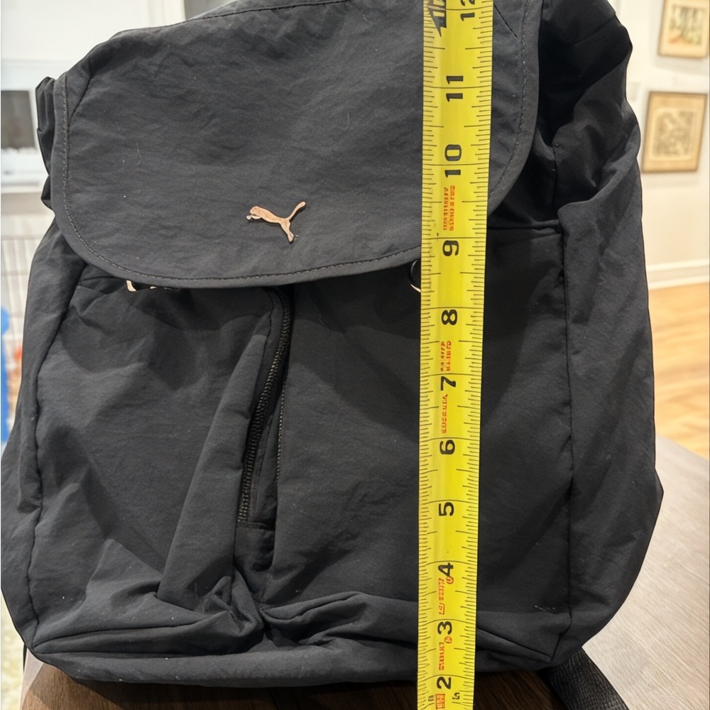 Puma Rival Rucksack Backpack Black Drawstring Closure Zip Pockets - Picture 6 of 6